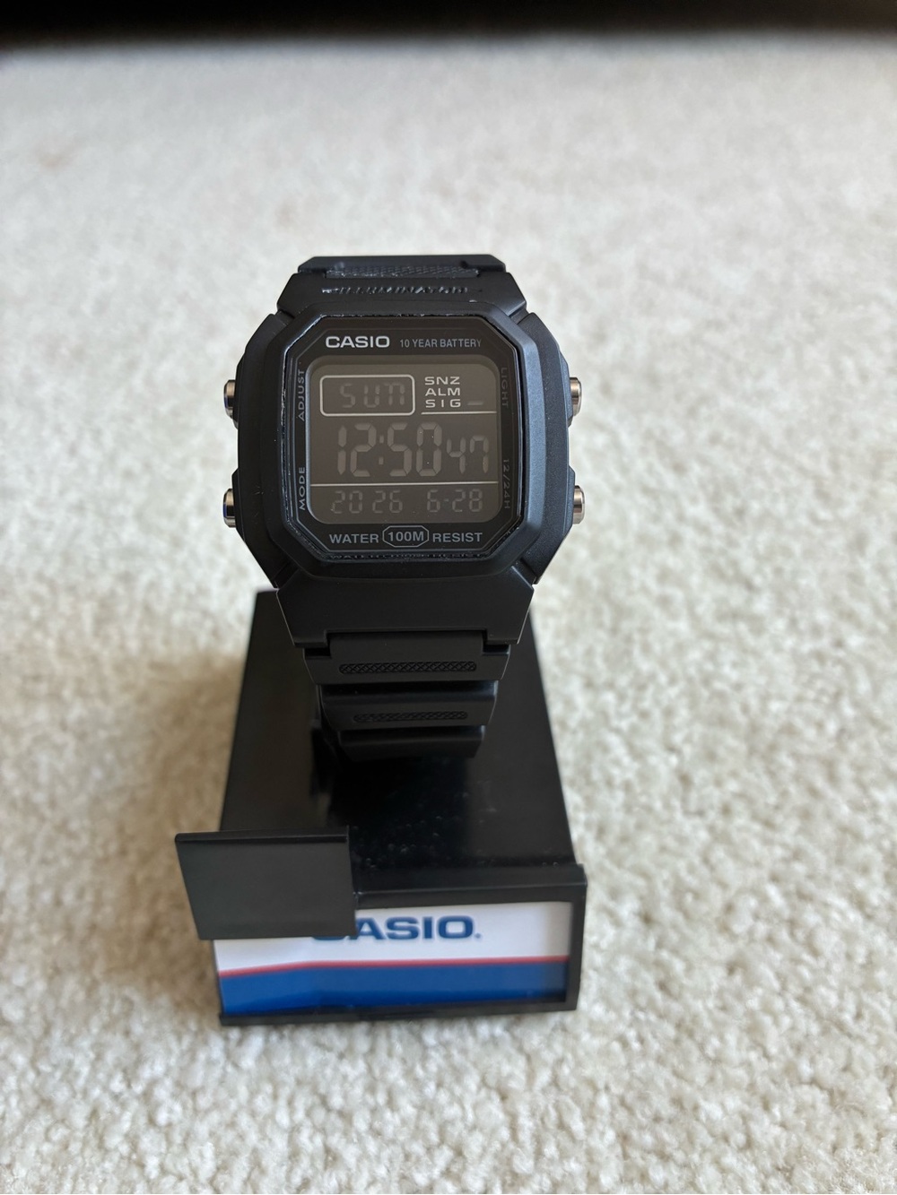 Casio W-800H digital reverse display multifunction 10 yr battery men’s watch